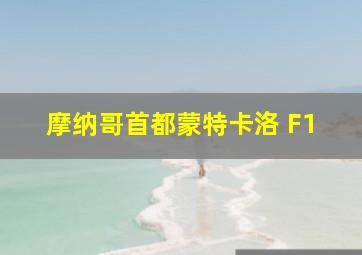 摩纳哥首都蒙特卡洛 F1